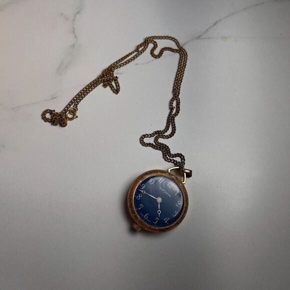 Customtime | Unisex | Pocket Watch | One Size | Retro Style Etched Analog Gold W - Picture 5 of 5